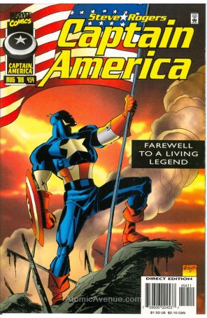 Captain America (1st Series) 454 published by Marvel with cover art by Ron Garney