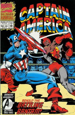 Captain America (1st Series) Annual 12 published by Marvel with cover art by M.C. Wyman