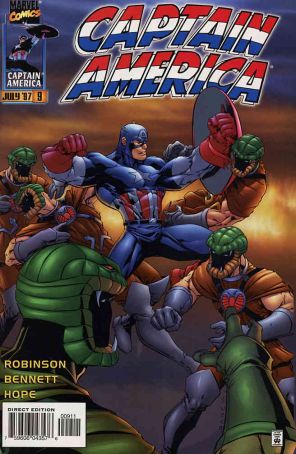 Captain America (2nd Series) 9 published by Marvel with cover art by Tom Raney