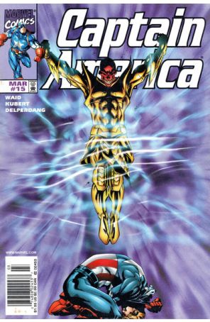 Captain America (3rd Series) 15 (Newsstand) published by Marvel with cover art by Andy Kubert