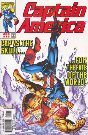 Captain America (3rd Series) 16 published by Marvel with cover art by Andy Kubert