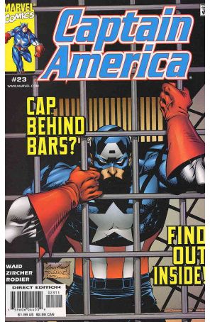 Captain America (3rd Series) 23 published by Marvel with cover art by Andy Kubert