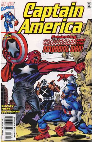 Captain America (3rd Series) 24 published by Marvel with cover art by Ron Frenz
