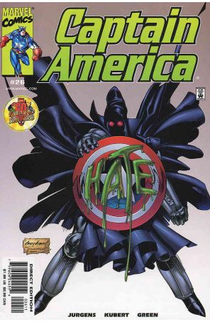 Captain America (3rd Series) 26 published by Marvel with cover art by Andy Kubert