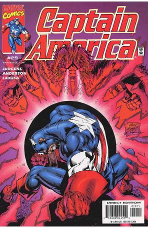 Captain America (3rd Series) 29 published by Marvel with cover art by Andy Kubert
