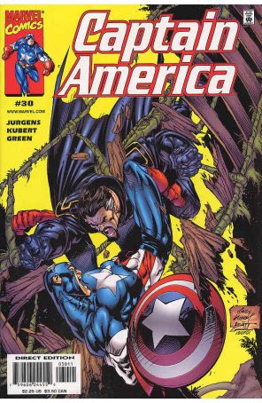 Captain America (3rd Series) 30 published by Marvel with cover art by Andy Kubert