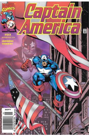 Captain America (3rd Series) 33 (Newsstand) published by Marvel