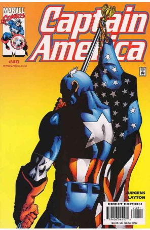 Captain America (3rd Series) 40 published by Marvel with cover art by Dan Jurgens