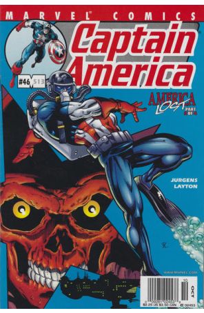 Captain America (3rd Series) 46 (Newsstand) published by Marvel with cover art by Dan Jurgens