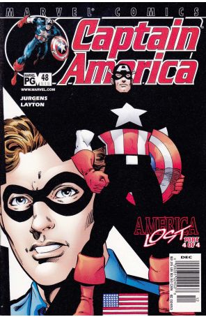 Captain America (3rd Series) 48 (Newsstand) published by Marvel with cover art by Dan Jurgens