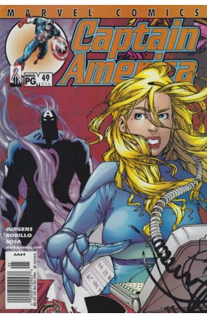 Captain America (3rd Series) 49 (Newsstand) published by Marvel with cover art by Juan Bobillo