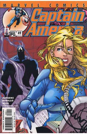 Captain America (3rd Series) 49 published by Marvel with cover art by Juan Bobillo