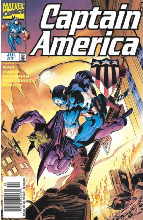 Captain America (3rd Series) 7 (Newsstand) published by Marvel with cover art by Andy Kubert