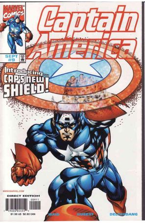 Captain America (3rd Series) 9 published by Marvel with cover art by Andy Kubert