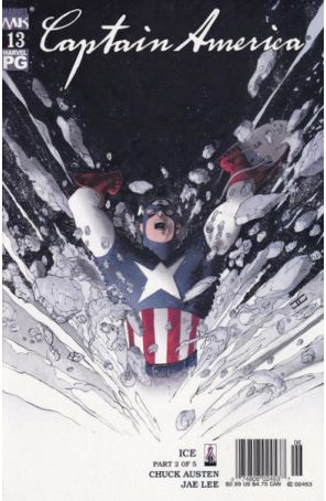 Captain America (4th Series) 13 (Newsstand) published by Marvel with cover art by John Cassaday
