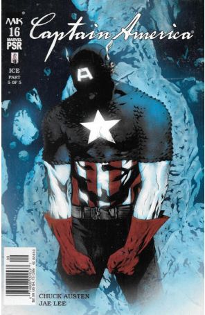 Captain America (4th Series) 16 (Newsstand) published by Marvel with cover art by Jae Lee