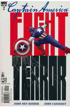 Captain America (4th Series) 2 published by Marvel with cover art by John Cassaday