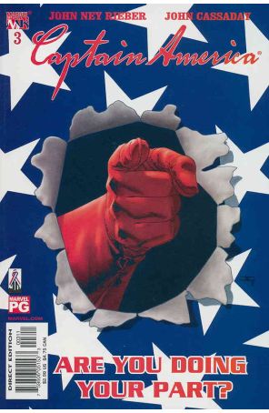 Captain America (4th Series) 3 published by Marvel with cover art by John Cassaday