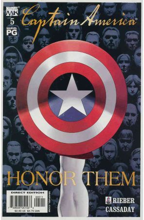 Captain America (4th Series) 5 published by Marvel with cover art by John Cassaday