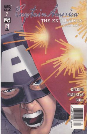 Captain America (4th Series) 7 (Newsstand) published by Marvel with cover art by John Cassaday