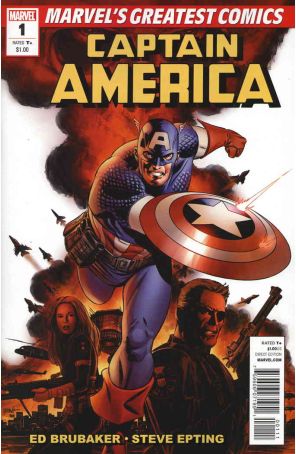 Captain America (5th Series) 1 (2nd) published by Marvel with cover art by Steve Epting