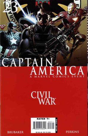 Captain America (5th Series) 23 published by Marvel with cover art by Steve Epting