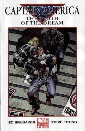 Captain America (5th Series) 25 (2nd) published by Marvel with cover art by Steve Epting