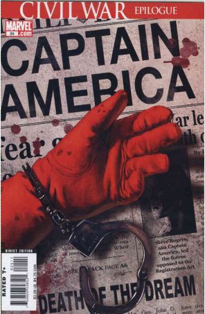Captain America (5th Series) 25 published by Marvel with cover art by Steve Epting