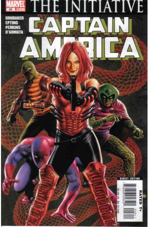 Captain America (5th Series) 28 published by Marvel with cover art by Steve Epting