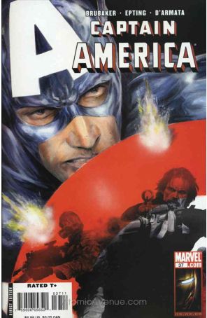 Captain America (5th Series) 37 published by Marvel with cover art by Butch Guice