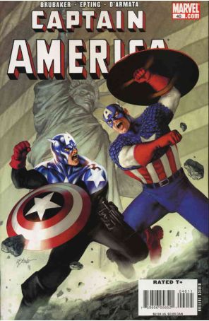 Captain America (5th Series) 40 published by Marvel with cover art by Steve Epting