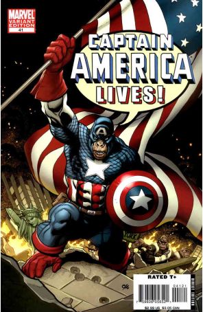Captain America (5th Series) 41A published by Marvel with cover art by Frank Cho
