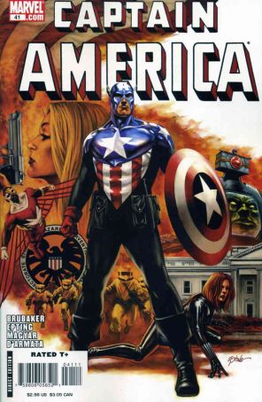 Captain America (5th Series) 41 published by Marvel with cover art by Steve Epting