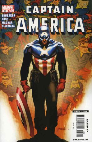 Captain America (5th Series) 50 published by Marvel with cover art by Steve Epting