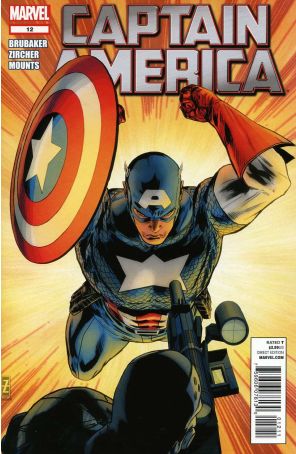 Captain America (6th Series) 12 published by Marvel with cover art by Patrick Zircher