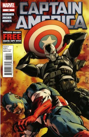 Captain America (6th Series) 13 published by Marvel with cover art by Patrick Zircher