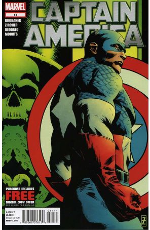 Captain America (6th Series) 14 published by Marvel with cover art by Patrick Zircher