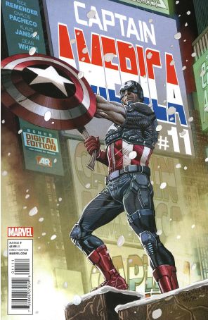 Captain America (7th Series) 11 published by Marvel with cover art by Carlos Pacheco