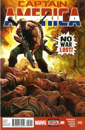 Captain America (7th Series) 12 published by Marvel with cover art by Carlos Pacheco
