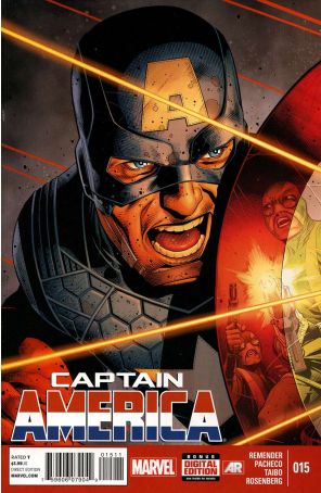 Captain America (7th Series) 15 published by Marvel with cover art by Carlos Pacheco