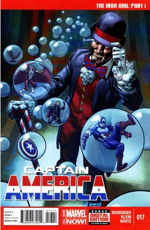 Captain America (7th Series) 17 published by Marvel with cover art by Nic Klein