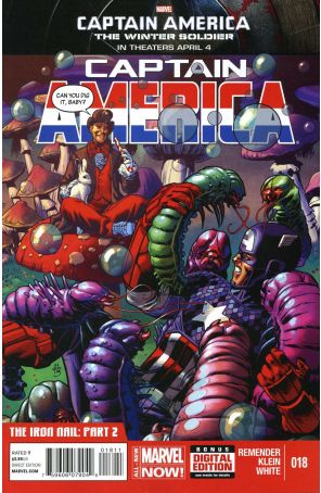 Captain America (7th Series) 18 published by Marvel with cover art by Nic Klein