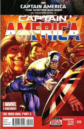 Captain America (7th Series) 19 published by Marvel with cover art by Nic Klein
