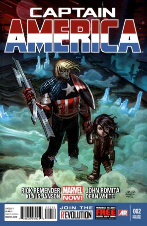 Captain America (7th Series) 2 (2nd) published by Marvel with cover art by John Romita Jr.
