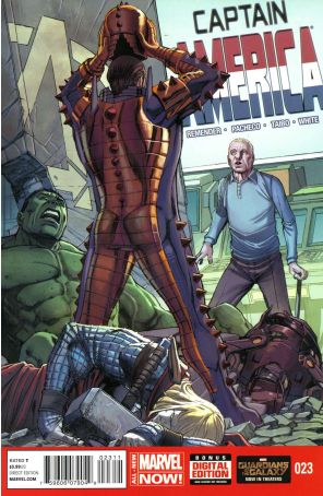 Captain America (7th Series) 23 published by Marvel with cover art by Carlos Pacheco