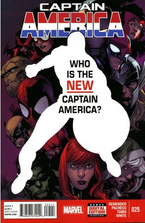 Captain America (7th Series) 25 published by Marvel with cover art by Stuart Immonen
