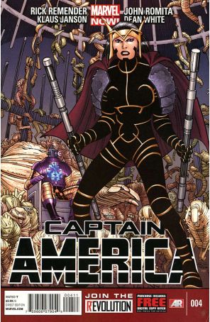 Captain America (7th Series) 4 published by Marvel with cover art by John Romita Jr.