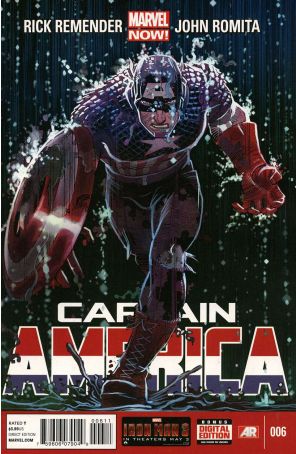 Captain America (7th Series) 6 published by Marvel with cover art by John Romita Jr.