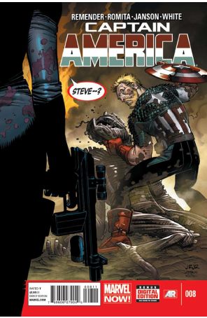 Captain America (7th Series) 8 published by Marvel with cover art by John Romita
