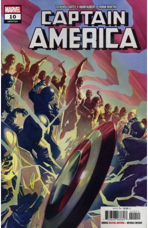 Captain America (9th Series) 10 published by Marvel with cover art by Alex Ross